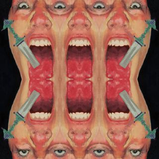 6 bocas copiadas como en un espejo